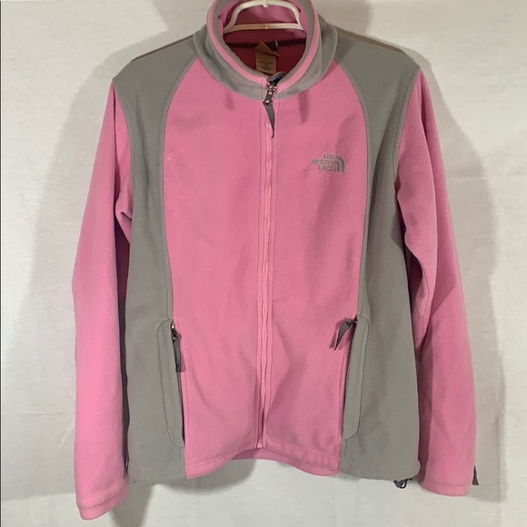 The North Face Women’s Light Pink Grey Fleece - Picture 1 of 5